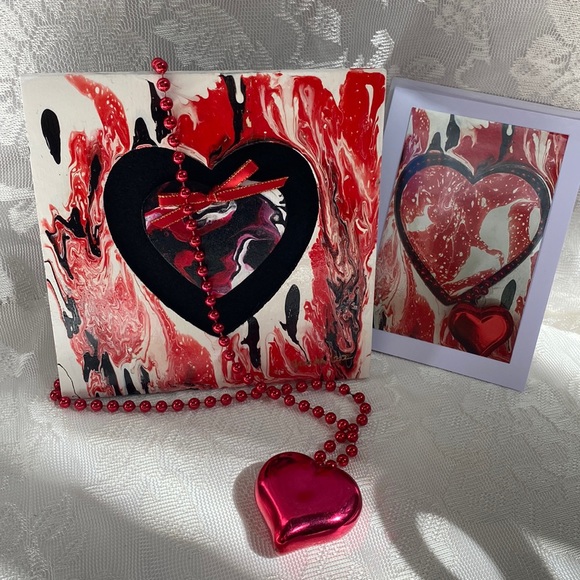 B2 - Hand painted Valentines ❤️ the Ku’uipo Series “my sweetheart”in Hawaiian - Picture 4 of 5